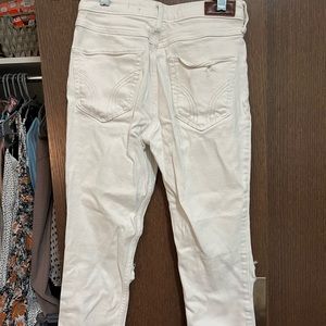 Hollister White Ripped Skinny Jeans